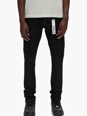 *NWT* Purple Brand Jeans P001 Black Resin 3/D Size 32